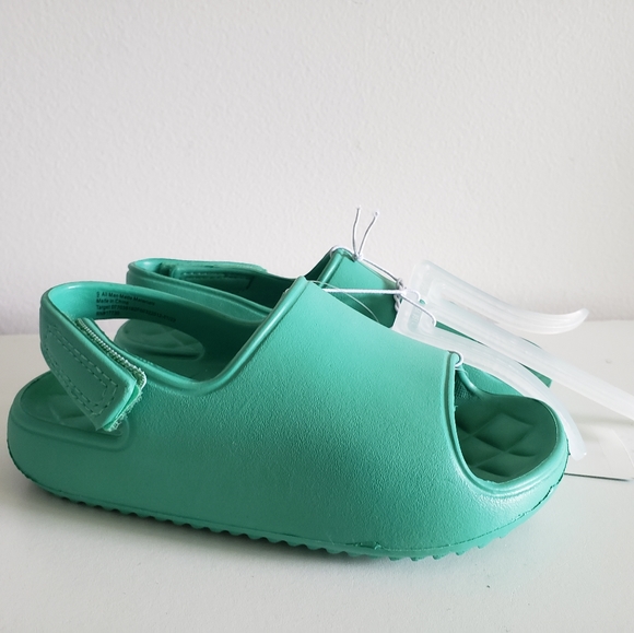 Cat & Jack Shoes Toddler Boys Green Wynne Footbed Sandals Size 9